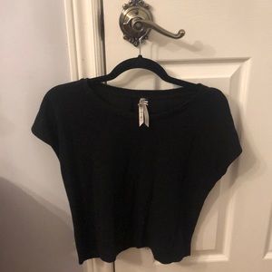 Black wool shirt